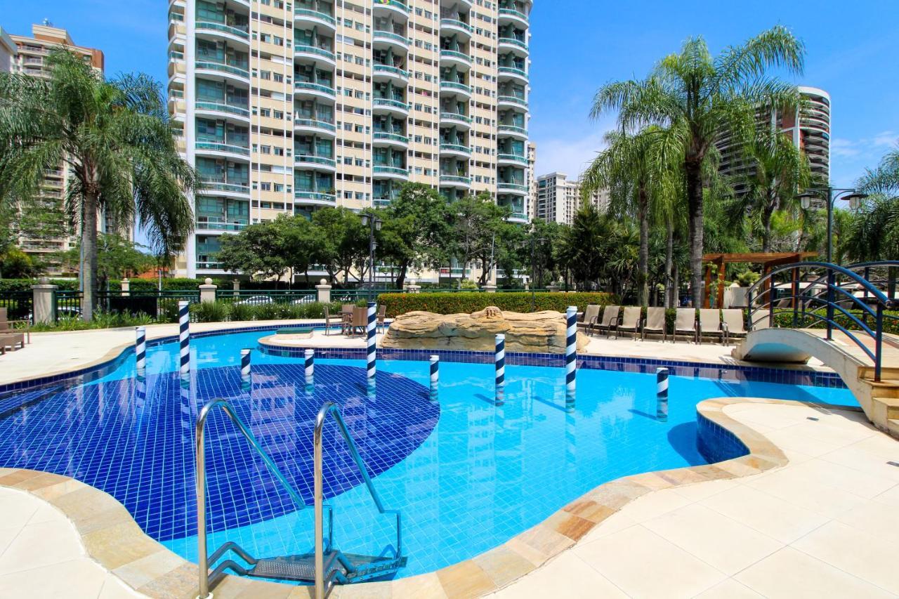 Barra Da Tijuca - 508 - De Frente Para Maravilhosa Piscina - Estacionamento Gratuito - Academia Comphania Atletica - Balsa Para Praia Gratis - Microondas - Geladeira Grande - Recepcao 24Horas - Wi-Fi - Com Pia Rio de Janeiro Ngoại thất bức ảnh