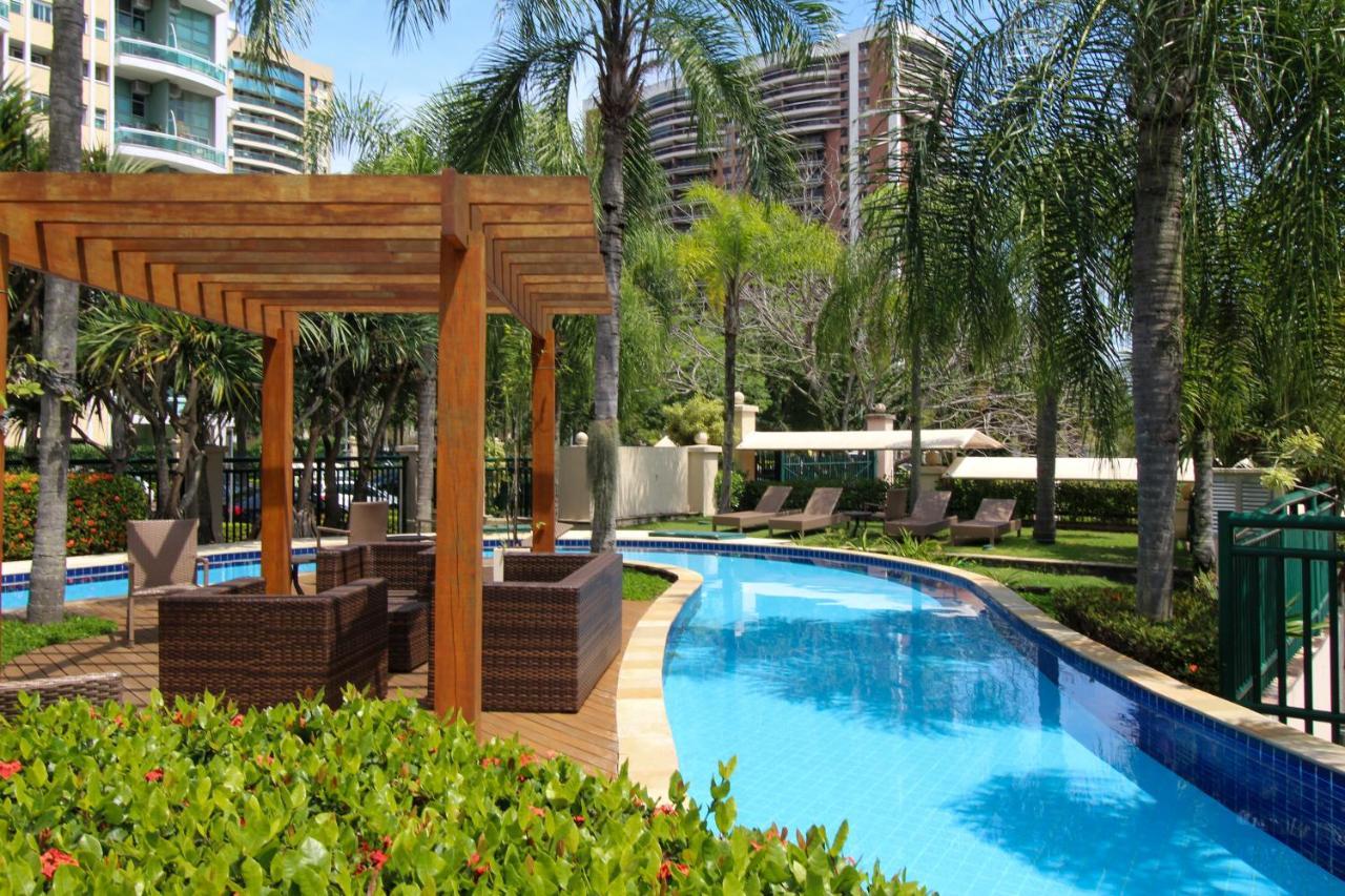 Barra Da Tijuca - 508 - De Frente Para Maravilhosa Piscina - Estacionamento Gratuito - Academia Comphania Atletica - Balsa Para Praia Gratis - Microondas - Geladeira Grande - Recepcao 24Horas - Wi-Fi - Com Pia Rio de Janeiro Ngoại thất bức ảnh