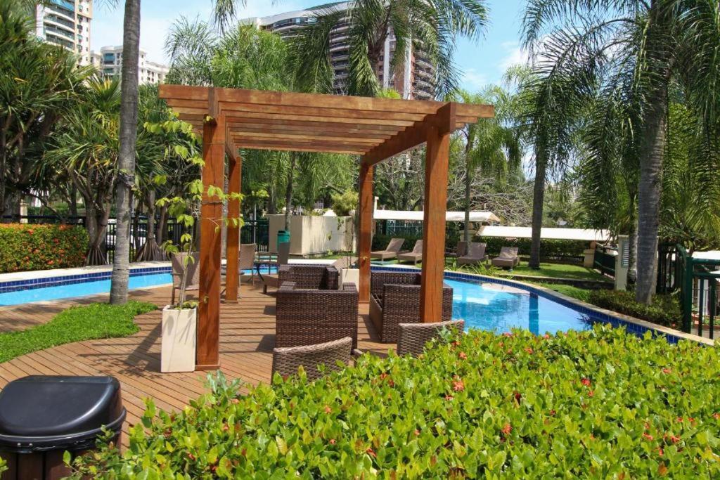 Barra Da Tijuca - 508 - De Frente Para Maravilhosa Piscina - Estacionamento Gratuito - Academia Comphania Atletica - Balsa Para Praia Gratis - Microondas - Geladeira Grande - Recepcao 24Horas - Wi-Fi - Com Pia Rio de Janeiro Ngoại thất bức ảnh