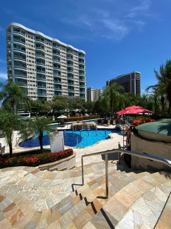Barra Da Tijuca - 508 - De Frente Para Maravilhosa Piscina - Estacionamento Gratuito - Academia Comphania Atletica - Balsa Para Praia Gratis - Microondas - Geladeira Grande - Recepcao 24Horas - Wi-Fi - Com Pia Rio de Janeiro Ngoại thất bức ảnh